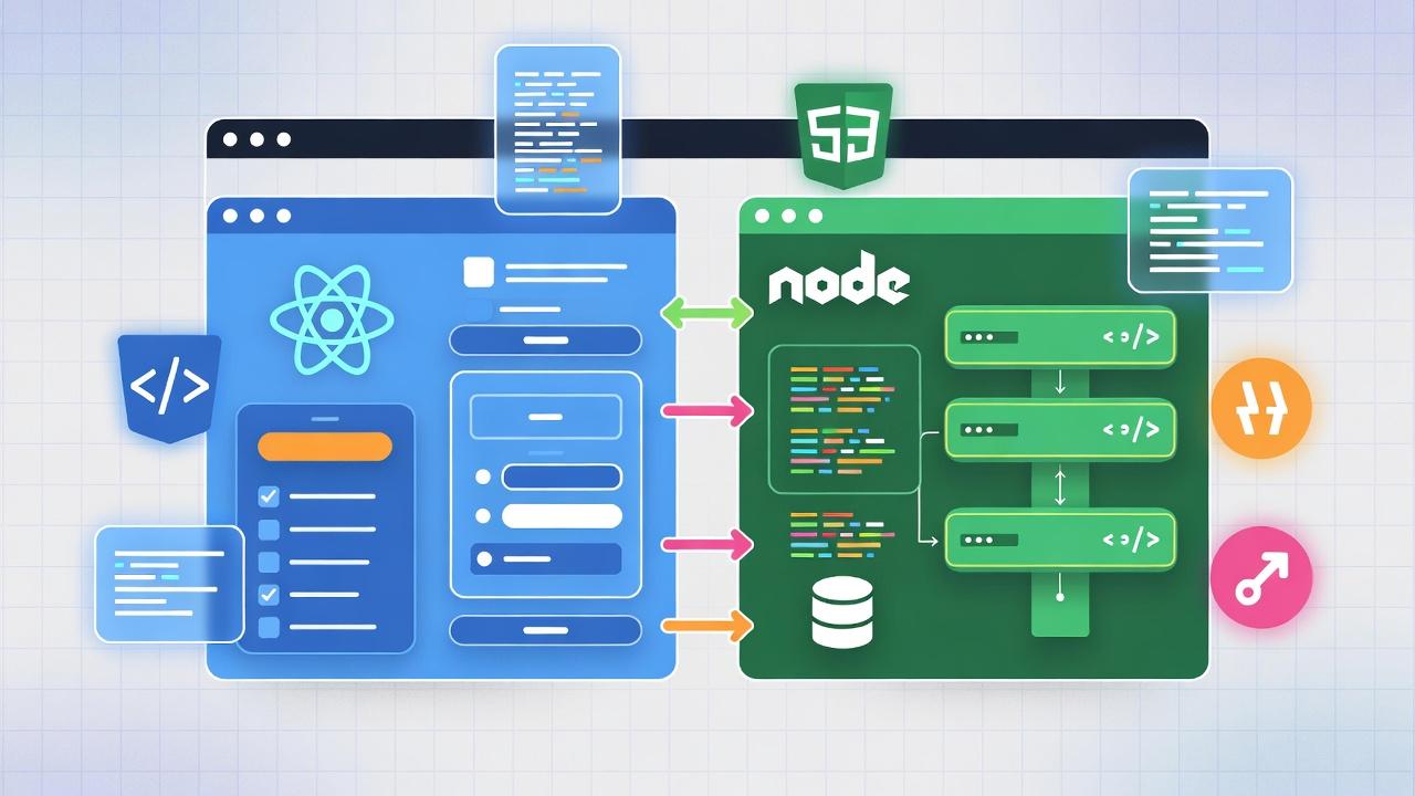 React and Node.js: 