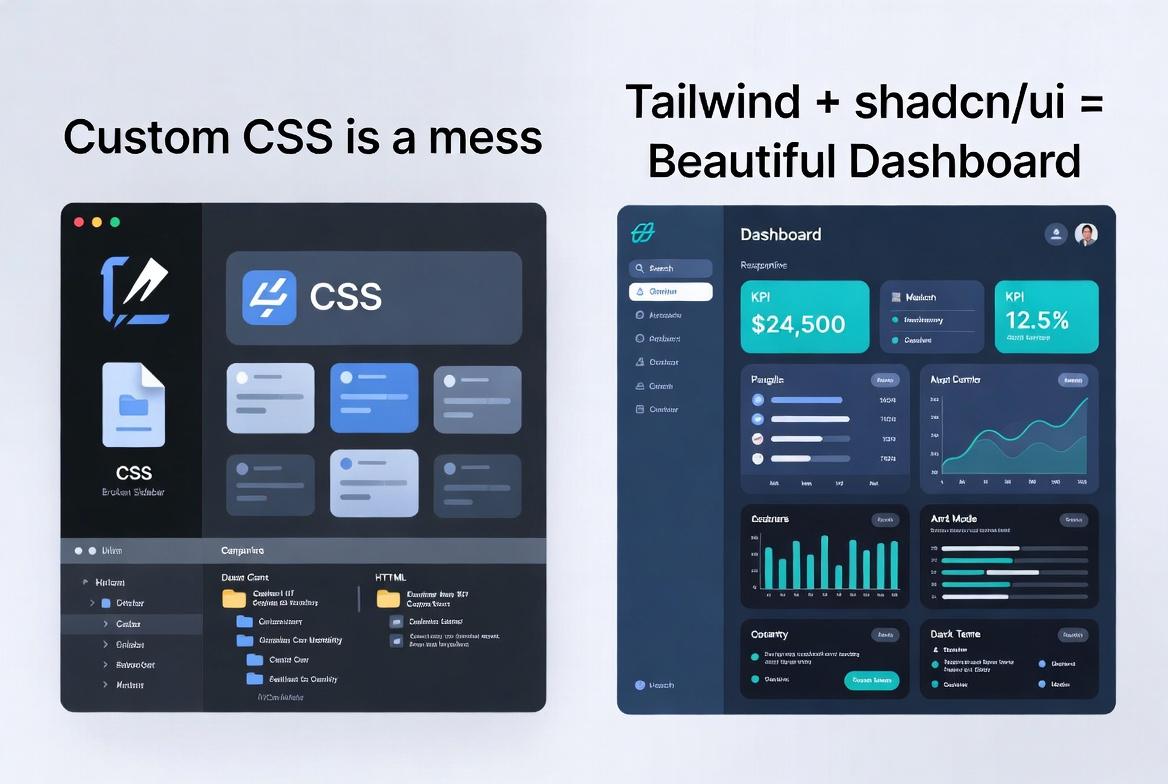 How to build tailwind css dashboard with React
