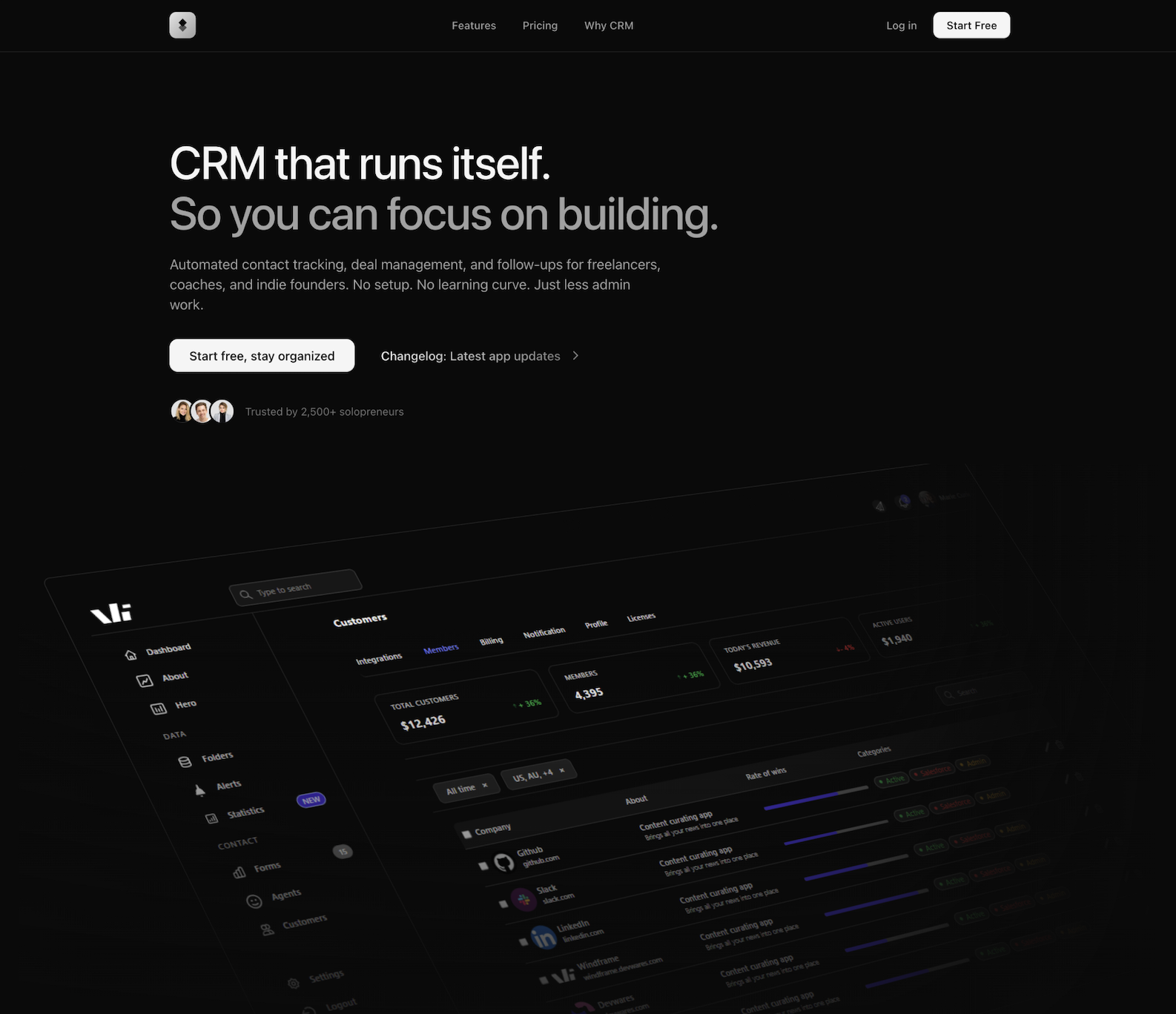 UI generated with Windframe MCP applied