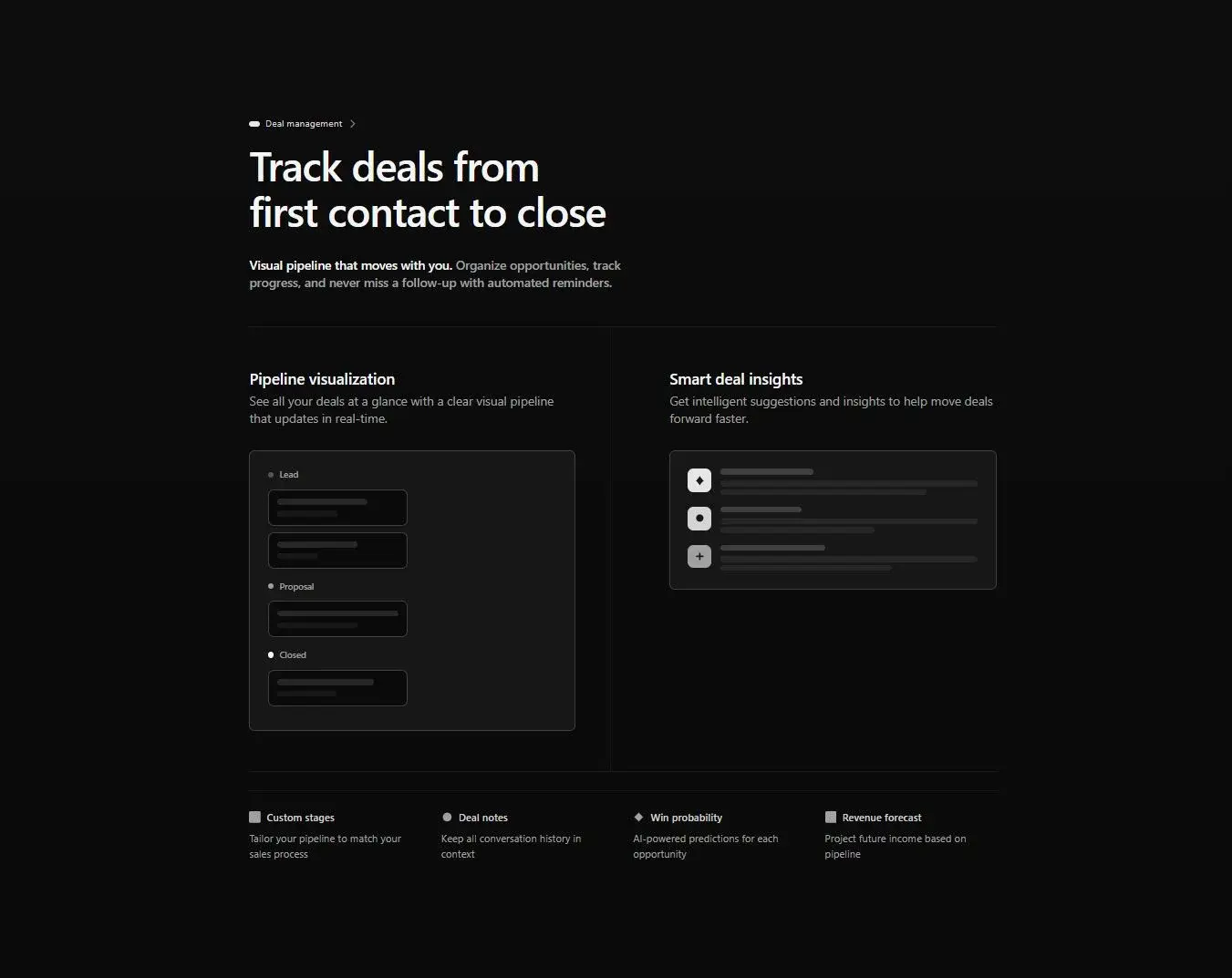 Linear Content Section