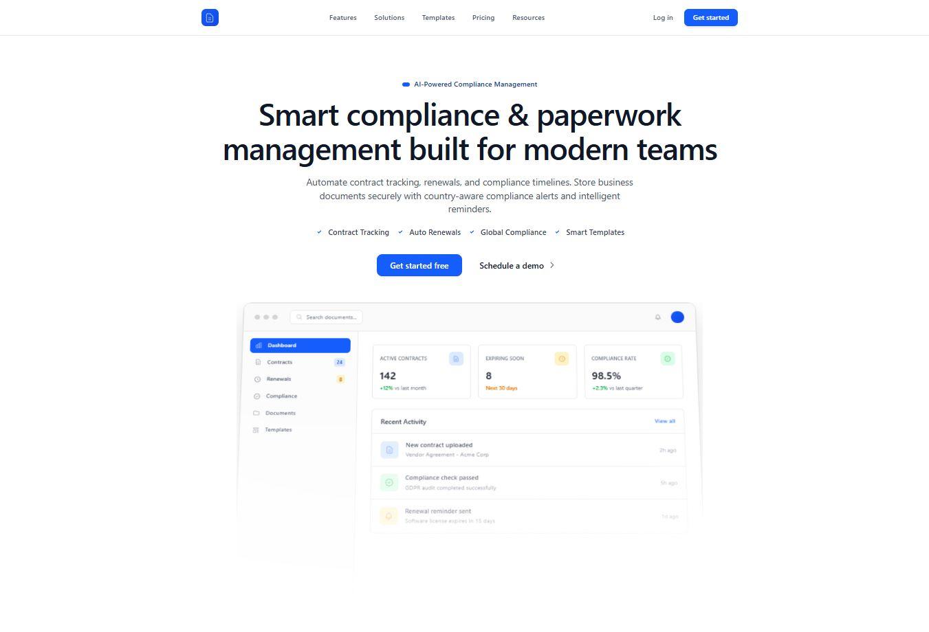 Centered Hero Section