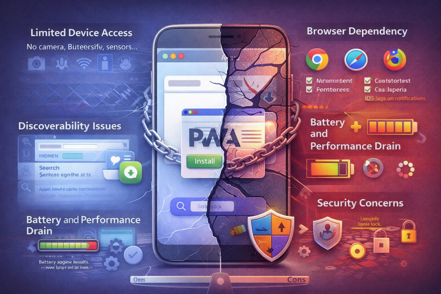 disadvantages of the pwa