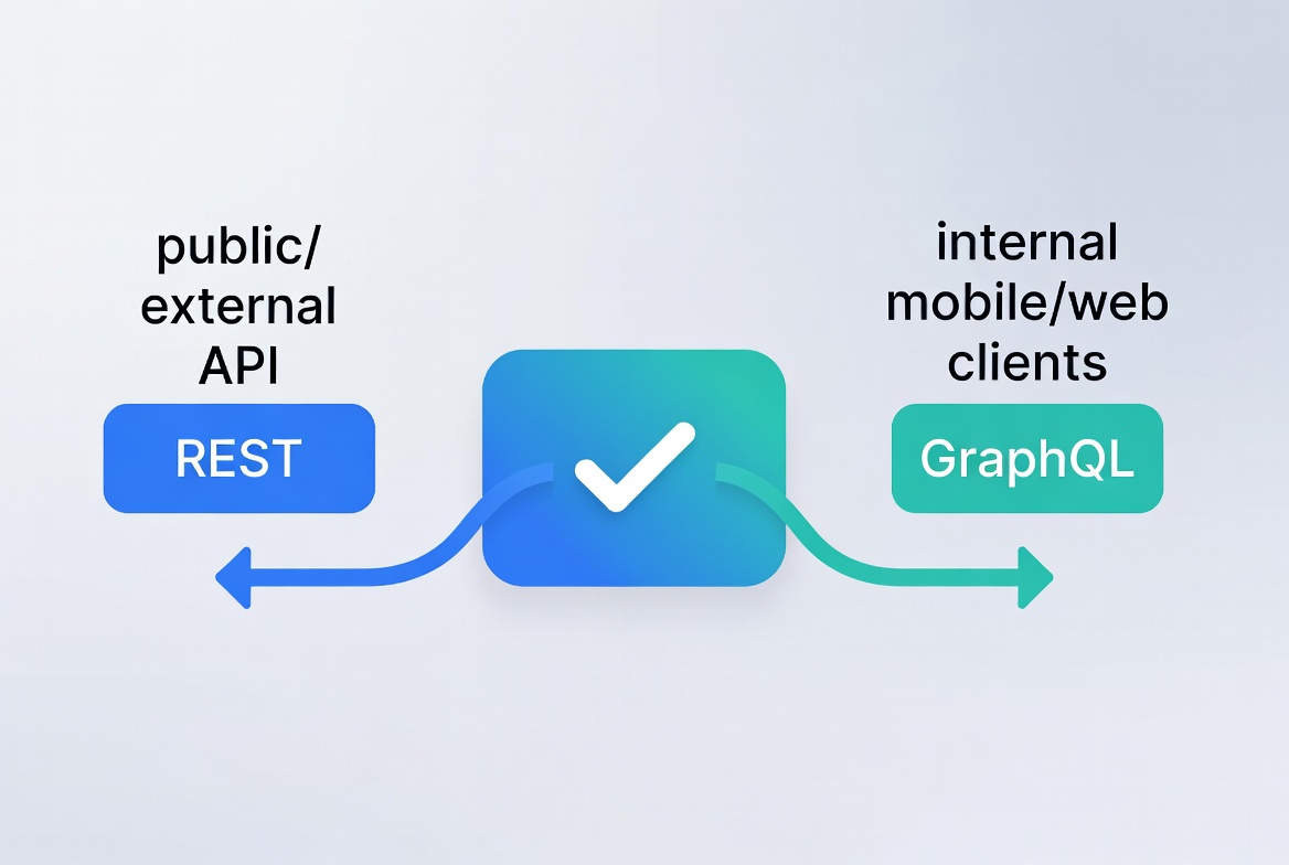 Hybrid approach to using Rest api and Graphql