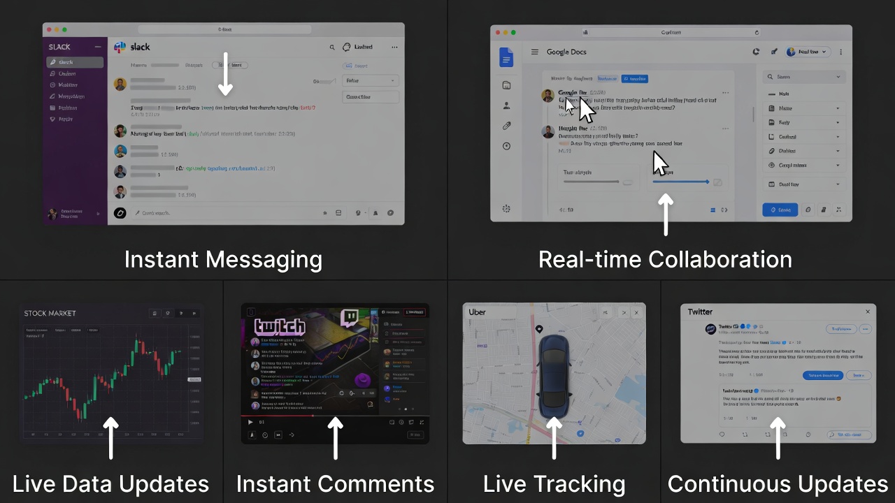 Real world examples of real time web app