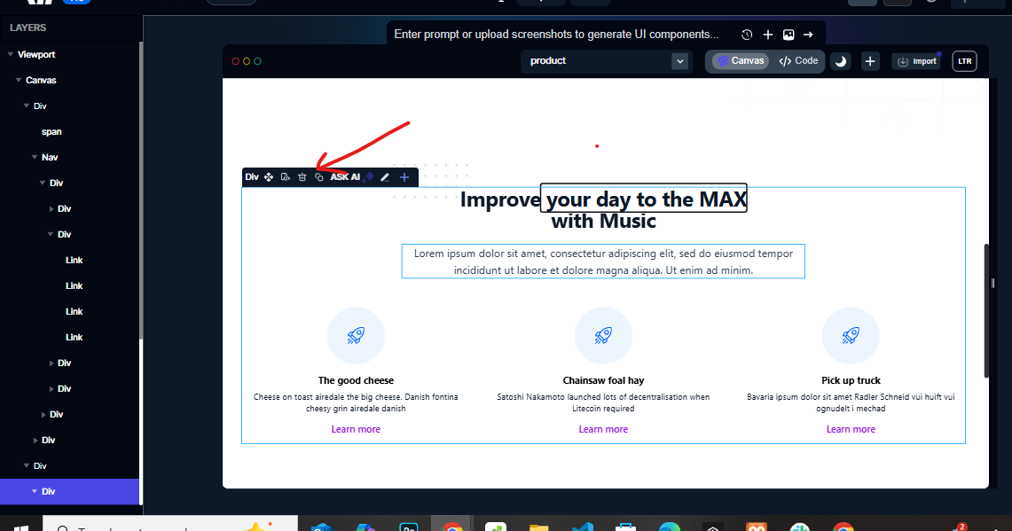 Duplicate button